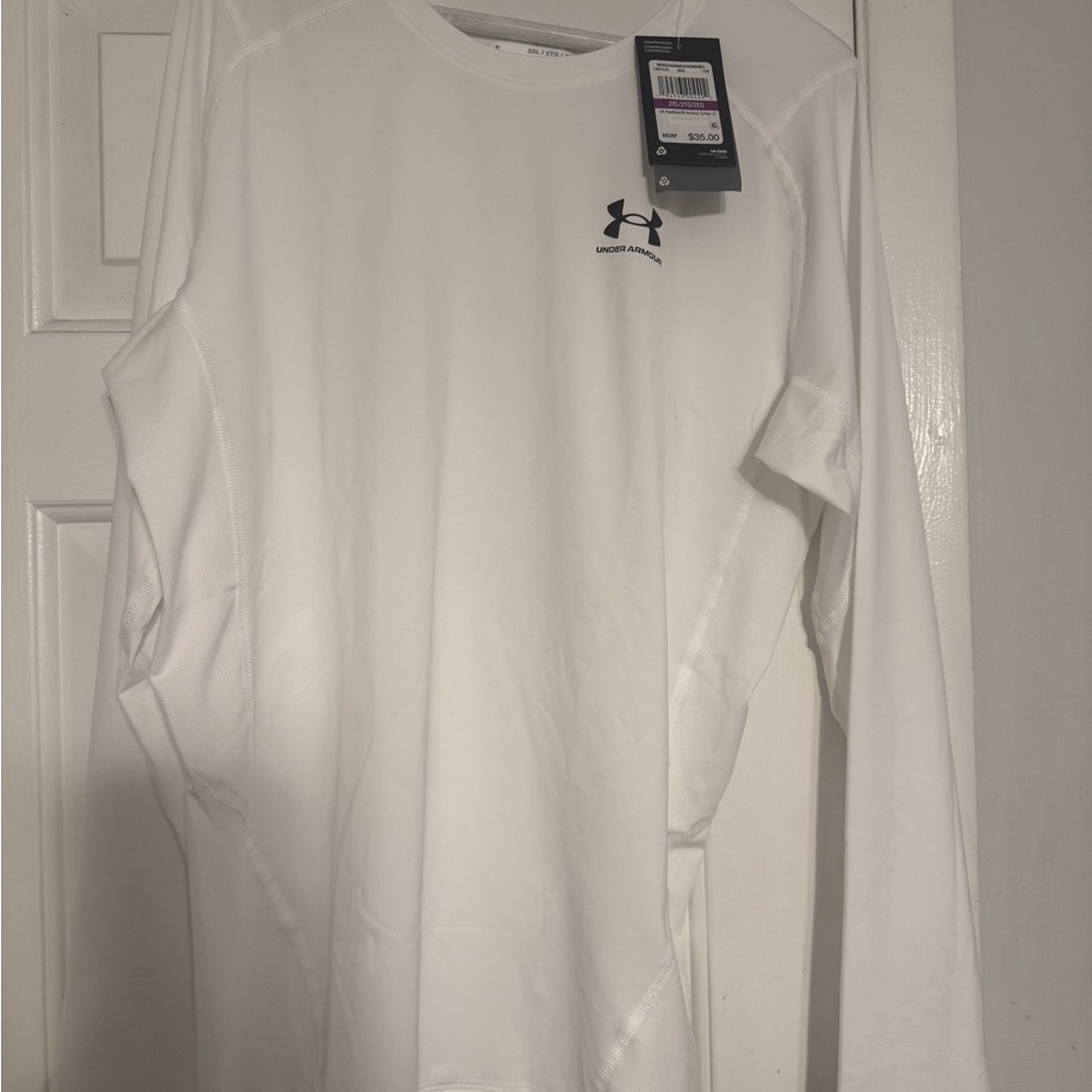 Under Armour Men's White Long Sleeve Tee
